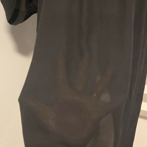 Torrid Black Lightweight Faux Wrap Semi-Sheer High-Low Dress Size 4 - Picture 7 of 9